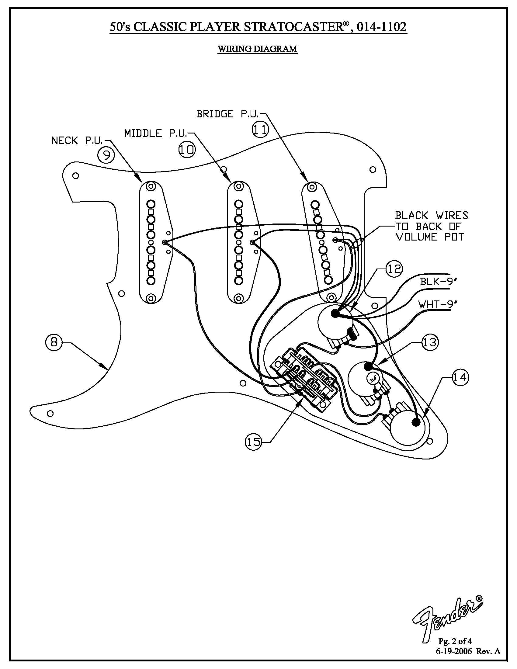 Stratocaster Grease Bucket Tone Wiring Schematics