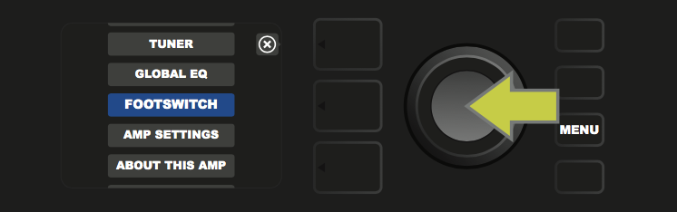 How do I use the MGT-4 4-Button footswitch with the Mustang GT